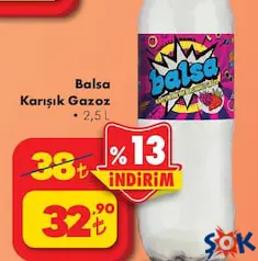 BALSA KARIŞIK GAZOZ 2,5 L fiyat ve kampanya bilgisi